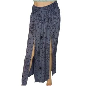 Earthbound Blue Paisley Maxi Skirt NWT Size Small